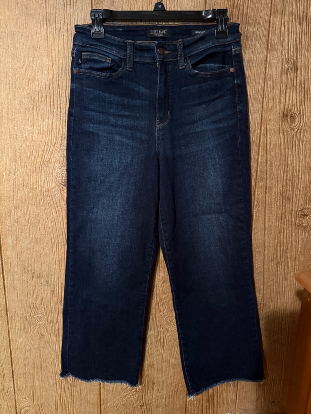 Judy Blue Dark Indigo High-Rise Cropped Straight Jeans